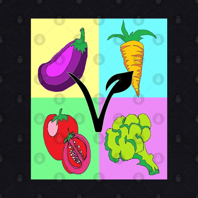 Vegan Pop Art veg by LowEndGraphics